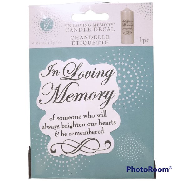 Darice Accents Darice Diy Crafts In Loving Memory Candle Decal